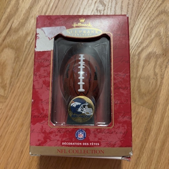 Hallmark Broncos Football Christmas Ornament NEW Denver Vintage - Picture 2 of 3